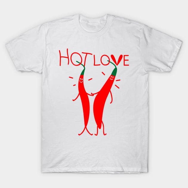 Hot love couples T-Shirt by spontania